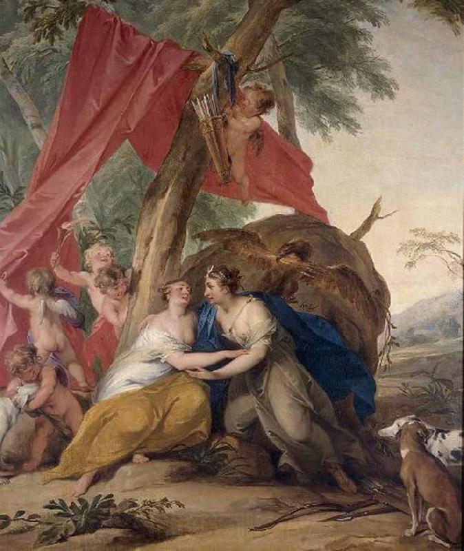 Jacob de Wit Jupiter disguised as Diana Spain oil painting art